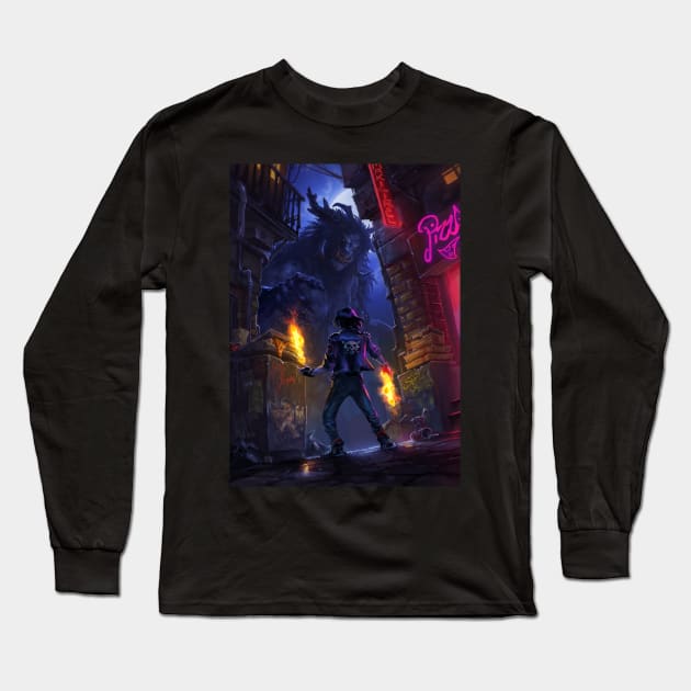 Demon Hunter: The Misadventures of a Fallen Holy Knight Long Sleeve T-Shirt by Joseph J Bailey Author Designs